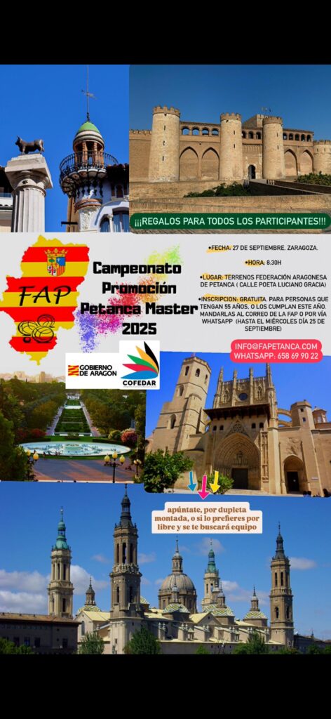 PETANCA MASTER ZARAGOZA PETANCA MASTER ZARAGOZA